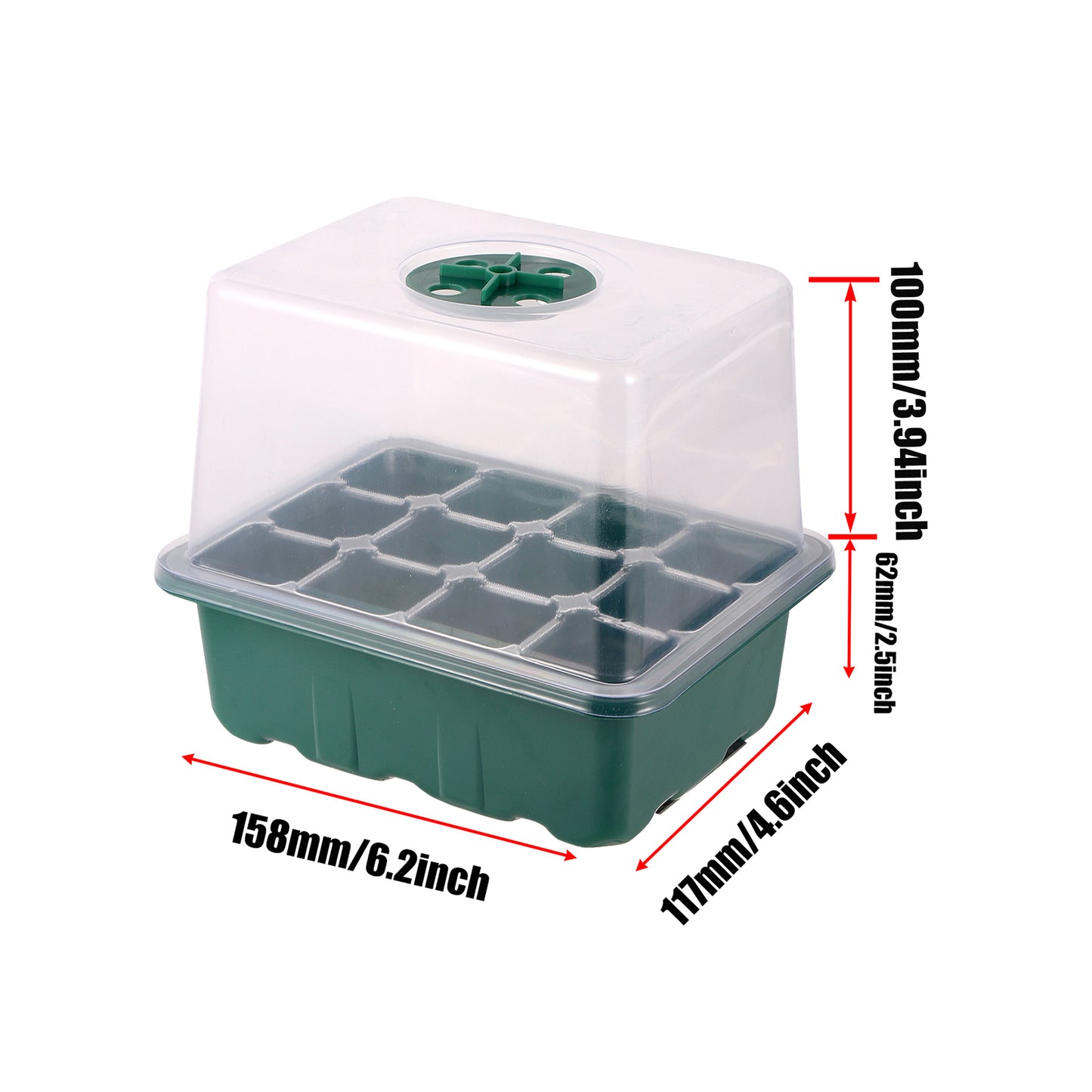 LED Grow Light Seed Starter Plant Grow Box Seedling Tray