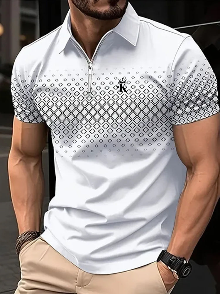 Business Men's Golf Polo Short Sleeve Polo Shirt Outdoor