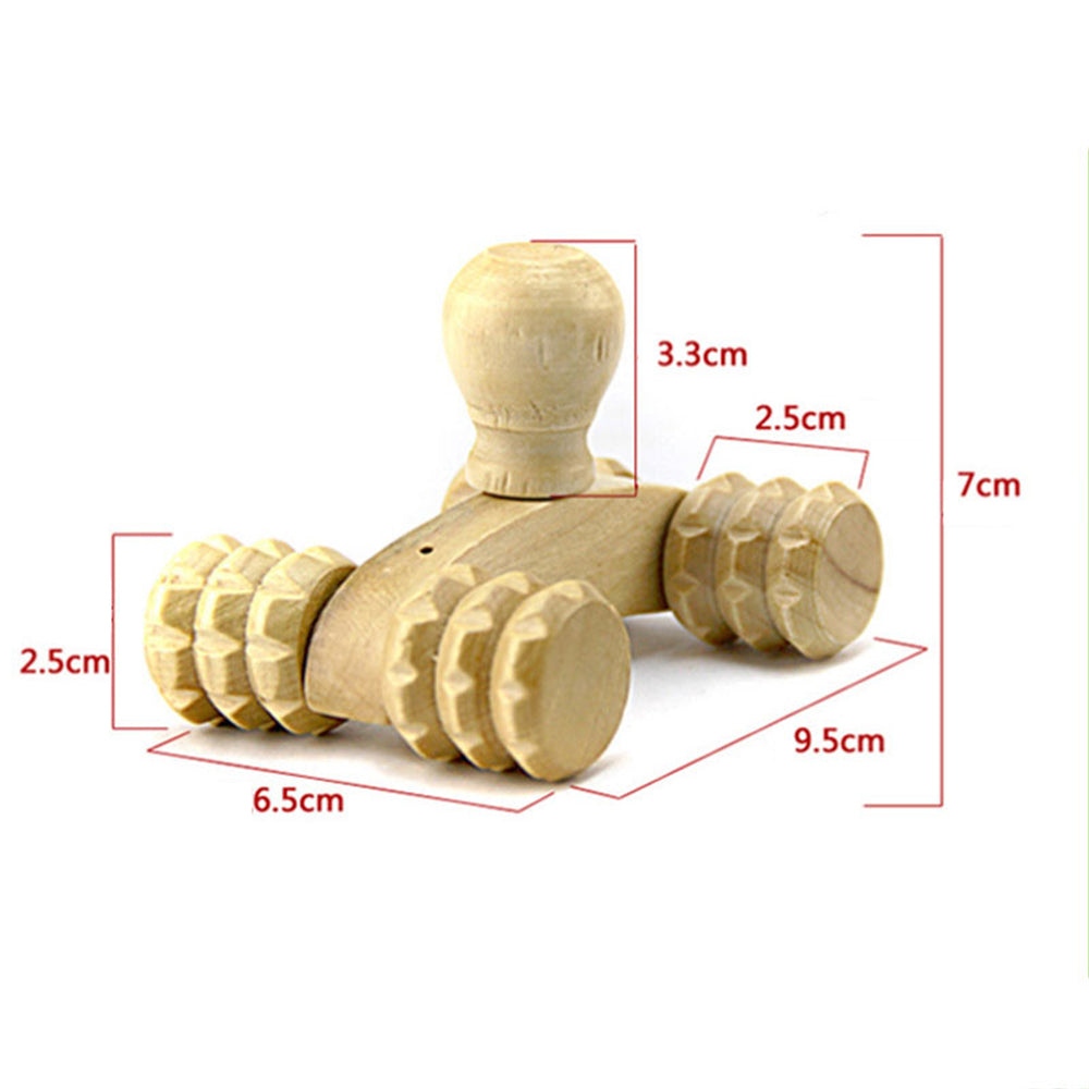 Wooden Foot Roller Wood Care Massage Reflexology Muscle Relax Relief Massager