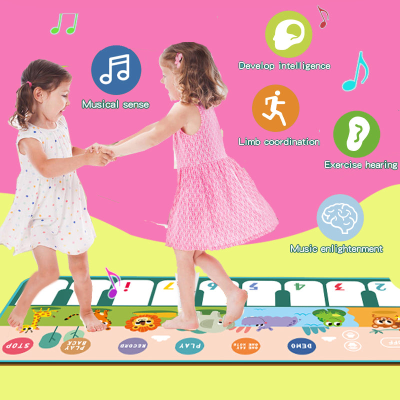 Piano Mat for Kids Children Fitness Keyboard Play Music Carpet