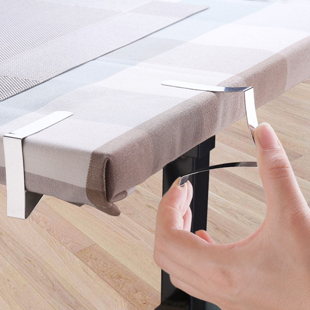 8 Pcs Stainless-Steel Table Cloth Clip Wedding Picnic Table
