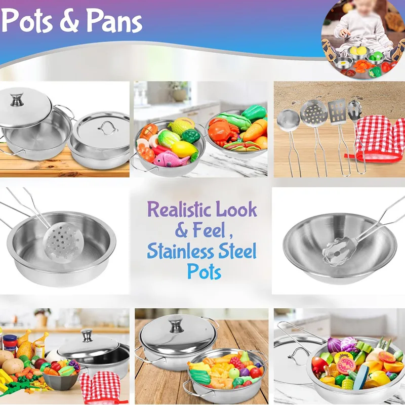 13/15/20PCS Kids Kitchen Toy