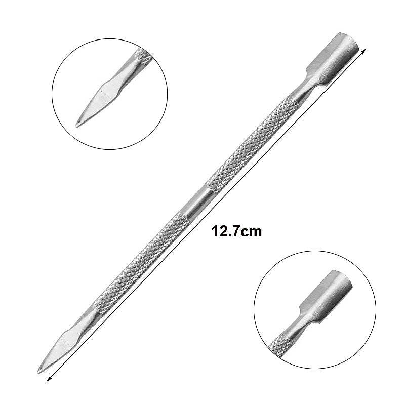 Double-ended Stainless Steel Cuticle Pusher Dead Skin