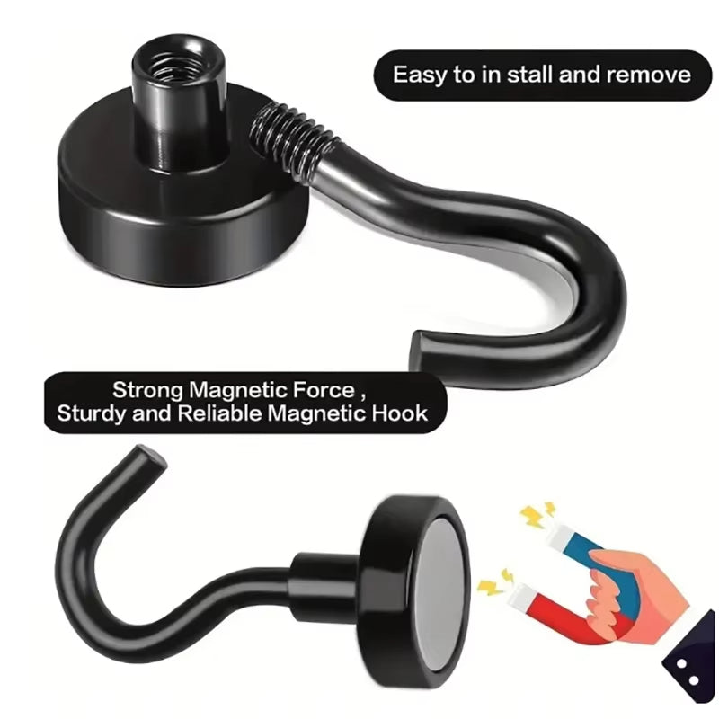 Black Magnetic Hooks