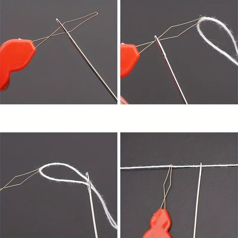 plastic needle thread - easy threading for hand sewing