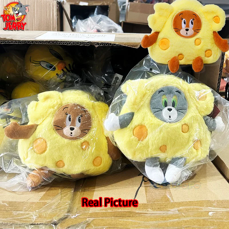 16cm Tom and Jerry Cute Cheese Plush Doll Soft Comfortable Peluche Toy
