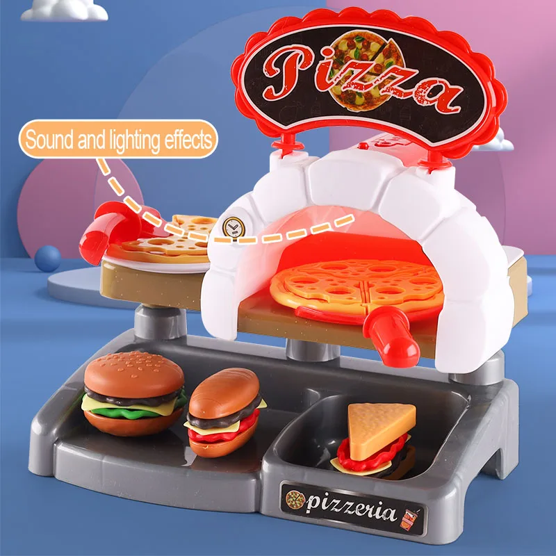 Kid Play House Game Kitchen Fast Food Restaurant