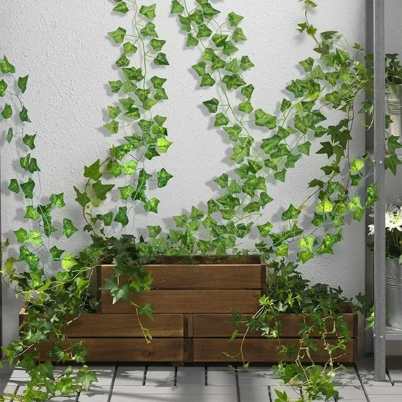 Artificial Green Ivy Vine Garland Fake Leaf Plants