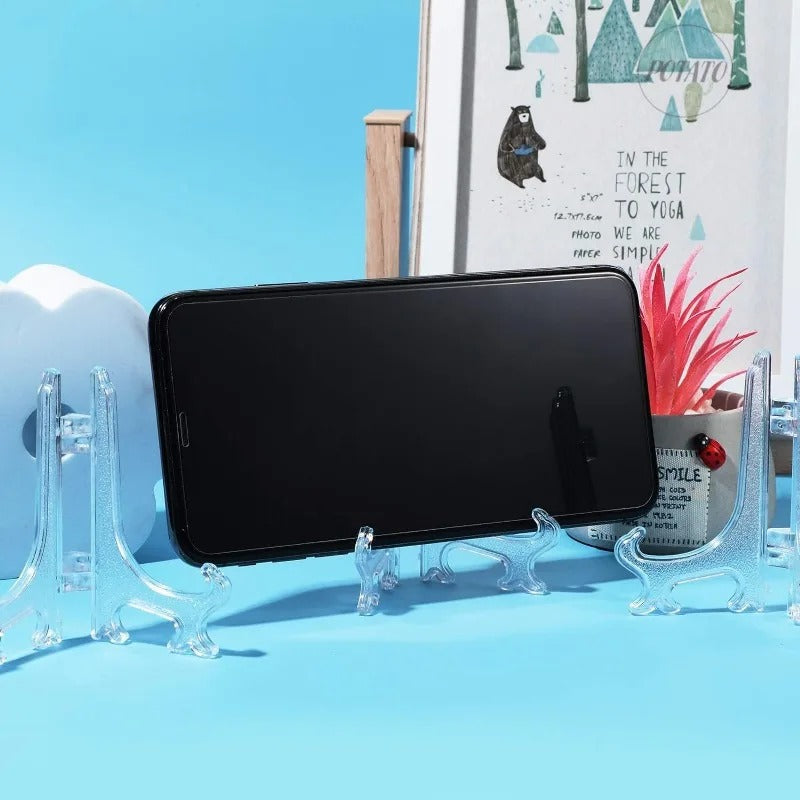 2pcs Portable Dish Display Stand Foldable Plastic