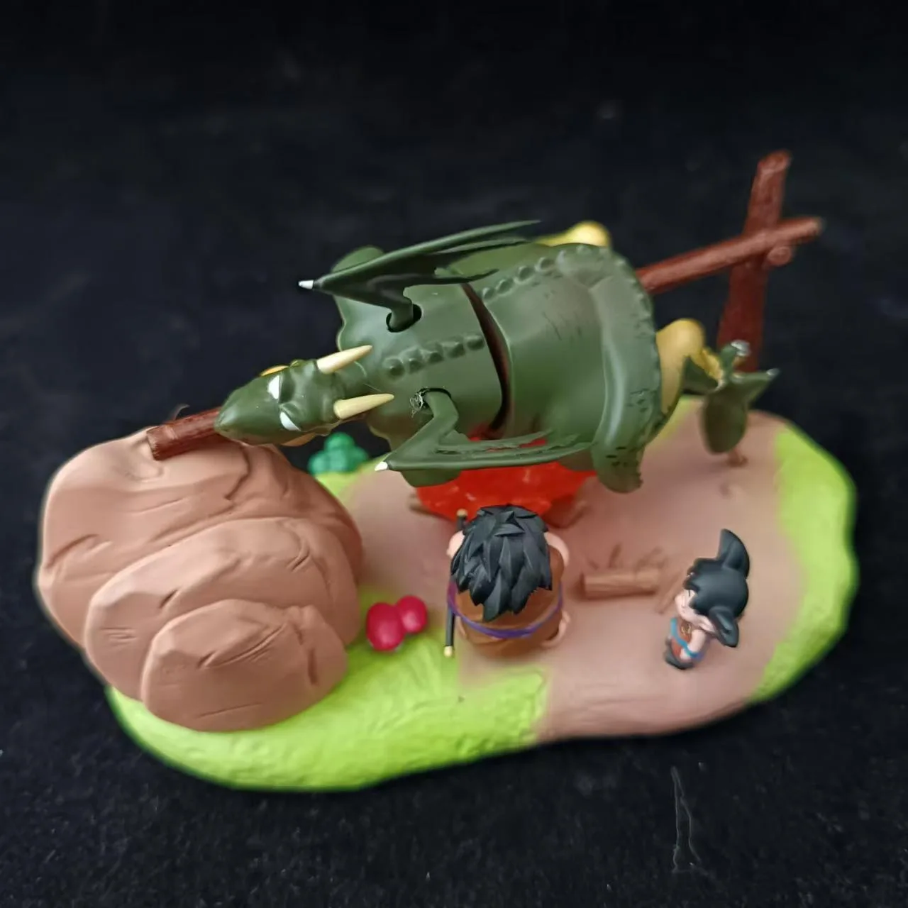 Anime Dragon Ball Figure Son Goku Yajirobe Barbecue Cymbal Figurine