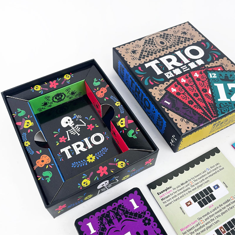 Trio Game Strategic Card Board Game for Family