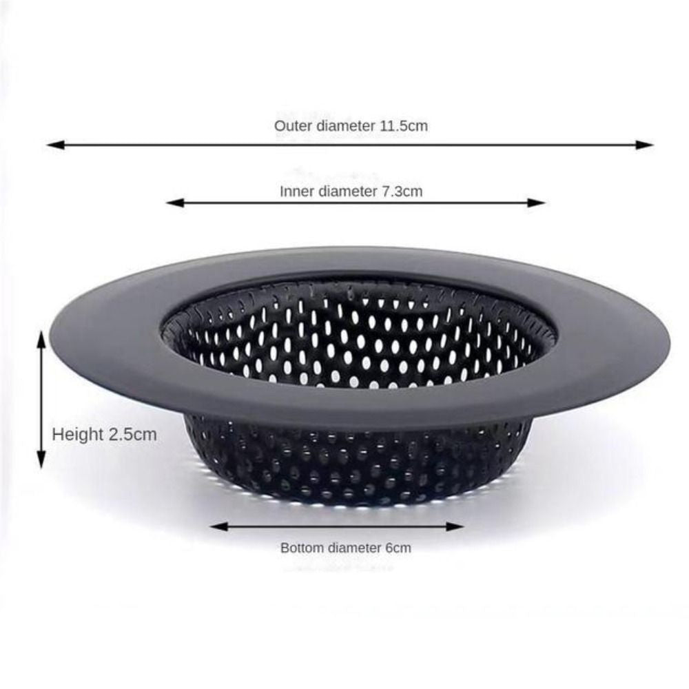 Stainless Steel Sink Strainer Black Anti Clog Mesh Trap