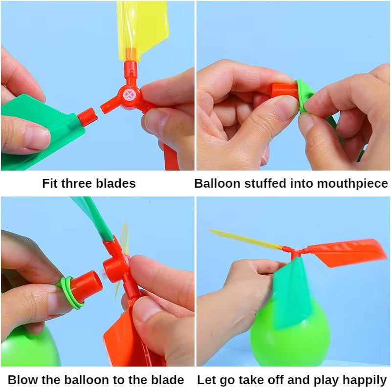 Propeller Balloon Helicopter Toys Children