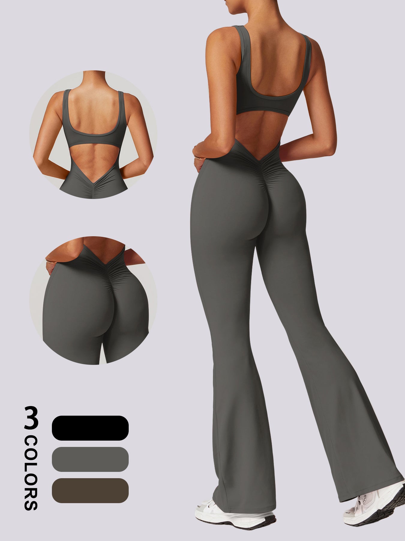 Women Bodysuits Fitness Sports Solid color high-intensity tight