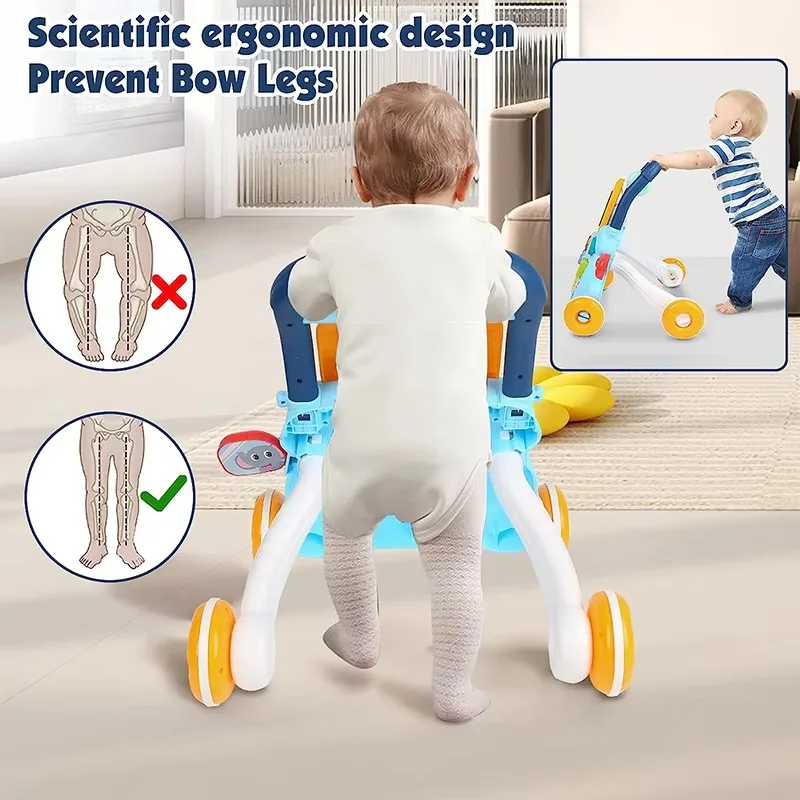 PANGDUBE Musical Baby Walker with Artboard Toy Baby