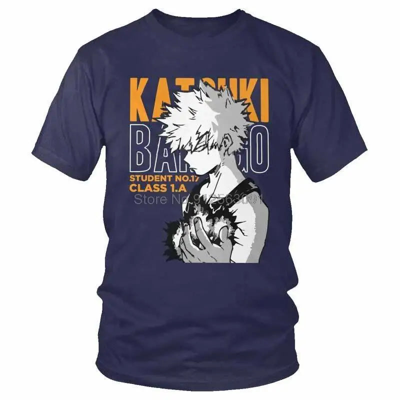 Boku No Hero Academia T Shirt Mens Cotton Print T-shirt