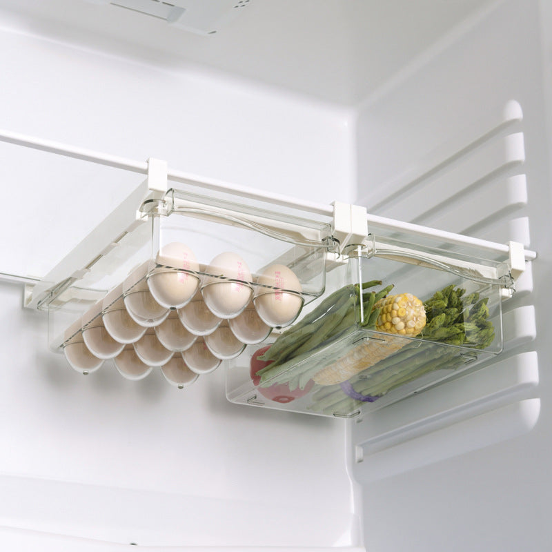 Refrigerator Egg Storage Box Drawer Style Food Fruit Egg Rack