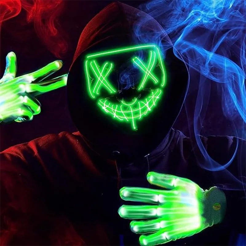 Led Mask Halloween Carnival Christmas Masquerade Party Night Club