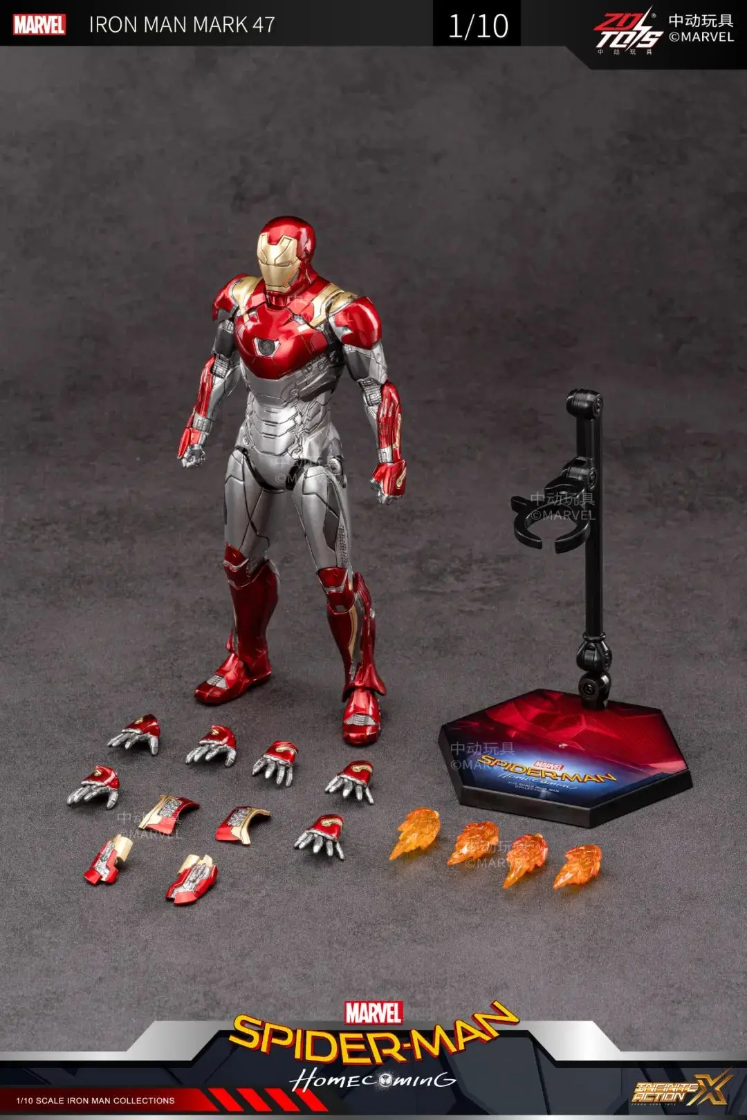 ZD Original Iron Man MK35 MK47 MK46 Iron Patriot