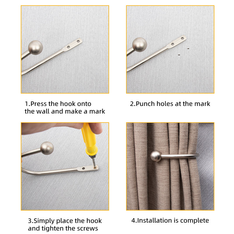 New curtain U-shaped aluminum alloy hook