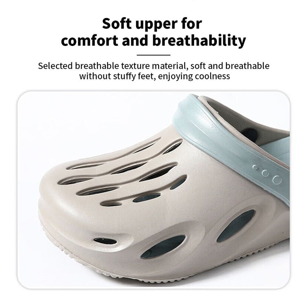 Summer Men's Fashion Beach Sandals Clogs Thick Sole Slipper