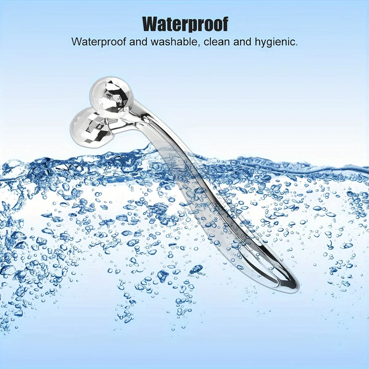 Stainless Steel Gua Sha Facial Tool 3D Roller Massager