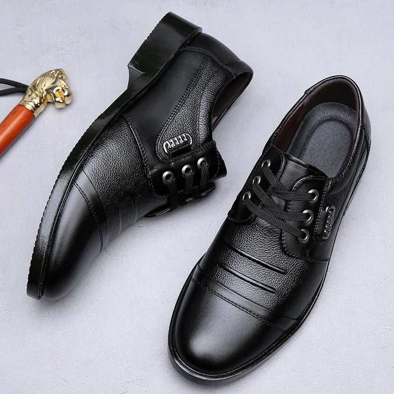 Men's Genuine Cow Leather Shoes Business Casual Shoes