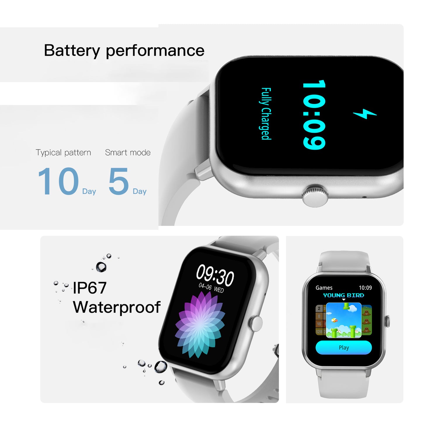 New Digital Smart Watch Heart Monitor Smartwatch 2025