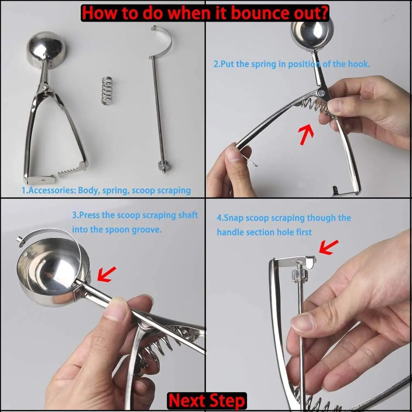 Cookie Scoop with Trigger for Kitchen