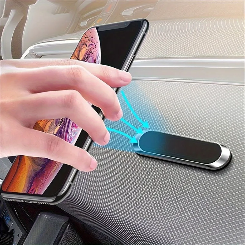 Compact Magnetic Car Phone Mount Self-Adhesive