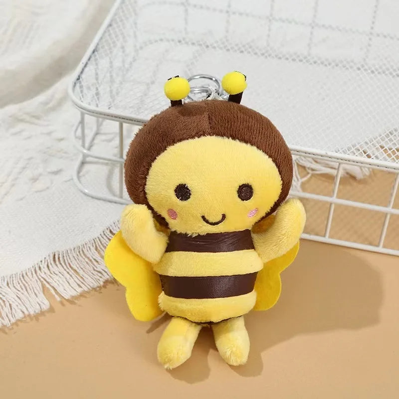 Small bee plush toy for dogs and cats