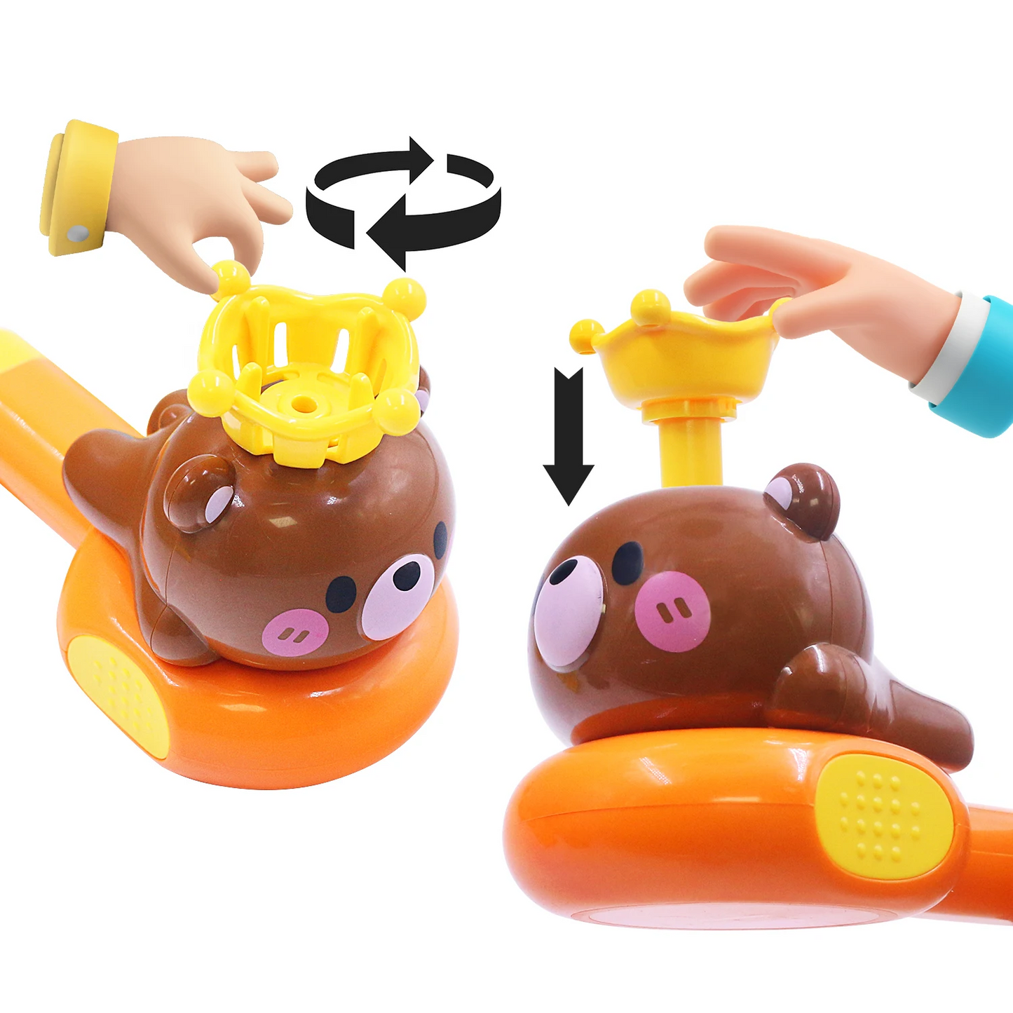 Small horn floating ball, children and baby exercise blowing toy