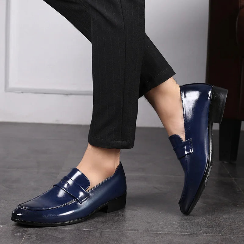 Men Leather Shoes New British Business Dress Shoes