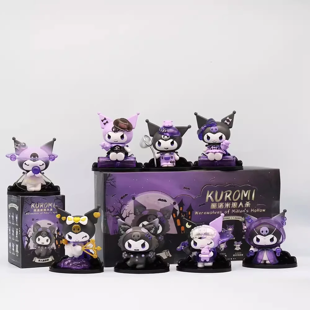 8pcs Sanrio Kuromi Blind Box Werewolf Series High-Looking Action Figure
