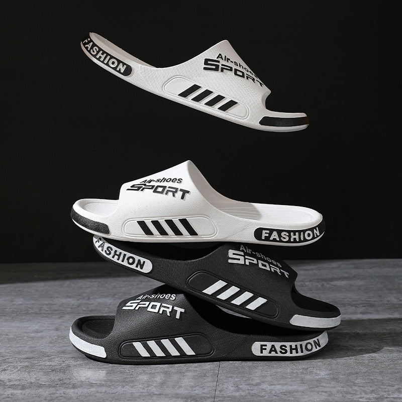 Fashion Men's Slippers PVC Soft Sole Non-slip Slides