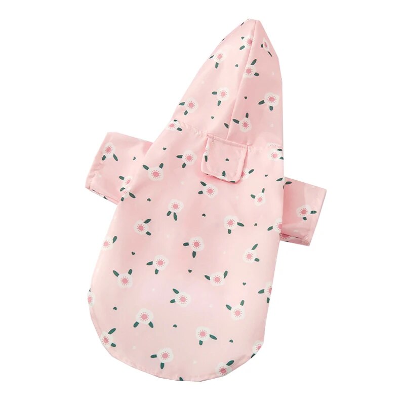 Pet Dog Raincoat Summer Fashion Short Sleeve Dog Waterproof Clothes Puppy
