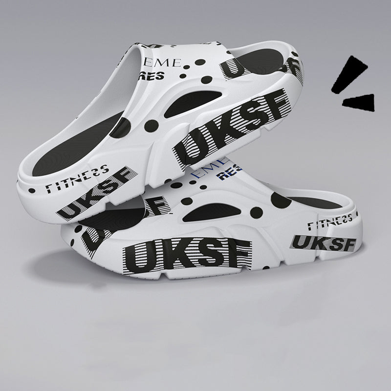 Summer Trend Mens Slippers Non-Slip Sandals Thick Soft Platform