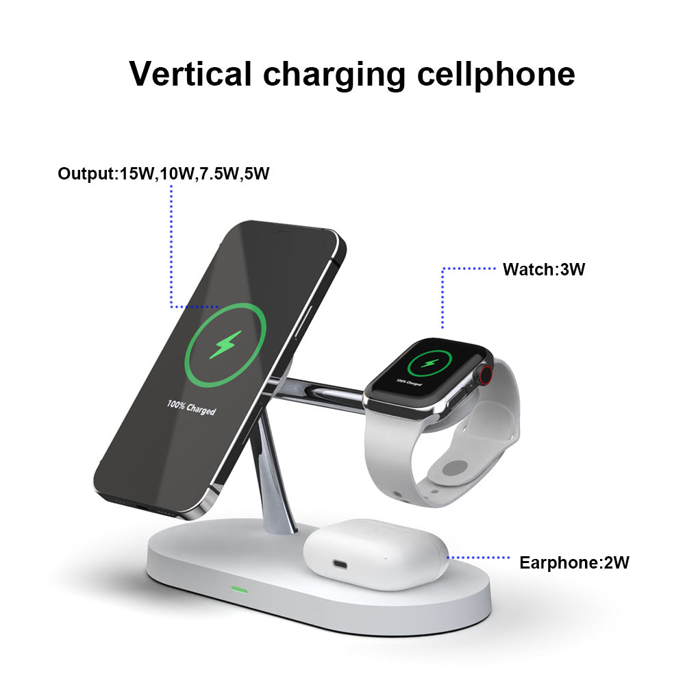 3 in 1 Wireless Charger Stand For iPhone 12 13 14 15 16 Fast Charging