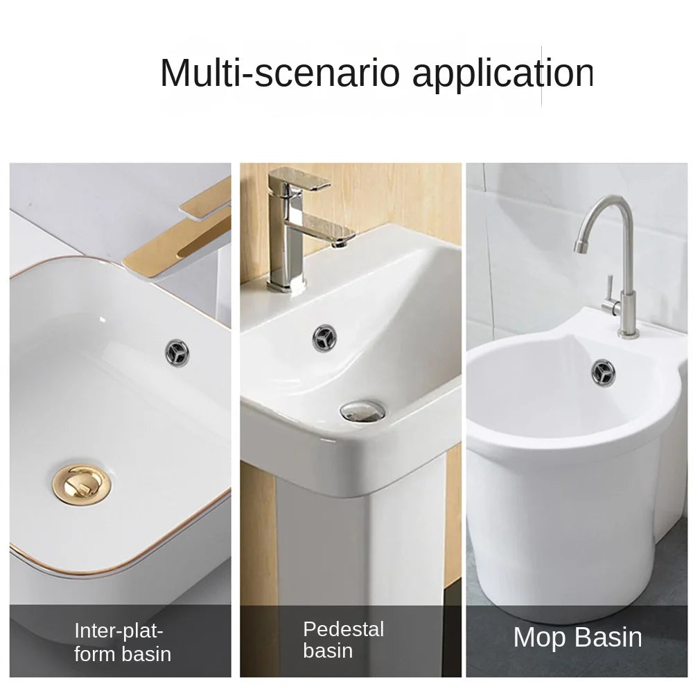 2pcs Bathroom Sink Hole Cover Basin Trim Cap