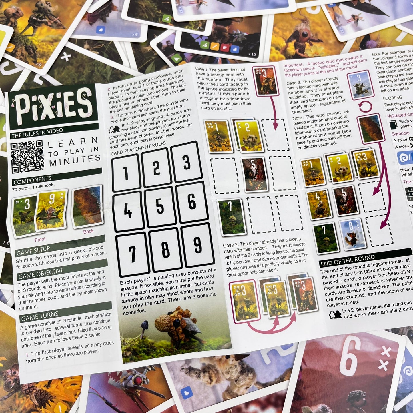 Pixies, Card Game , 2-5 Players,