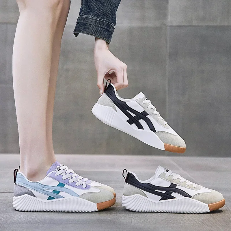 Women Outdoor Jogging Sneakers Spring PU Leather