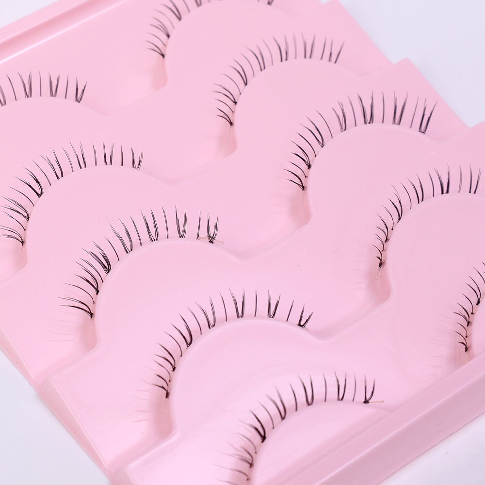 5 Pairs Thick 6mm Lower Eyelashes Pack