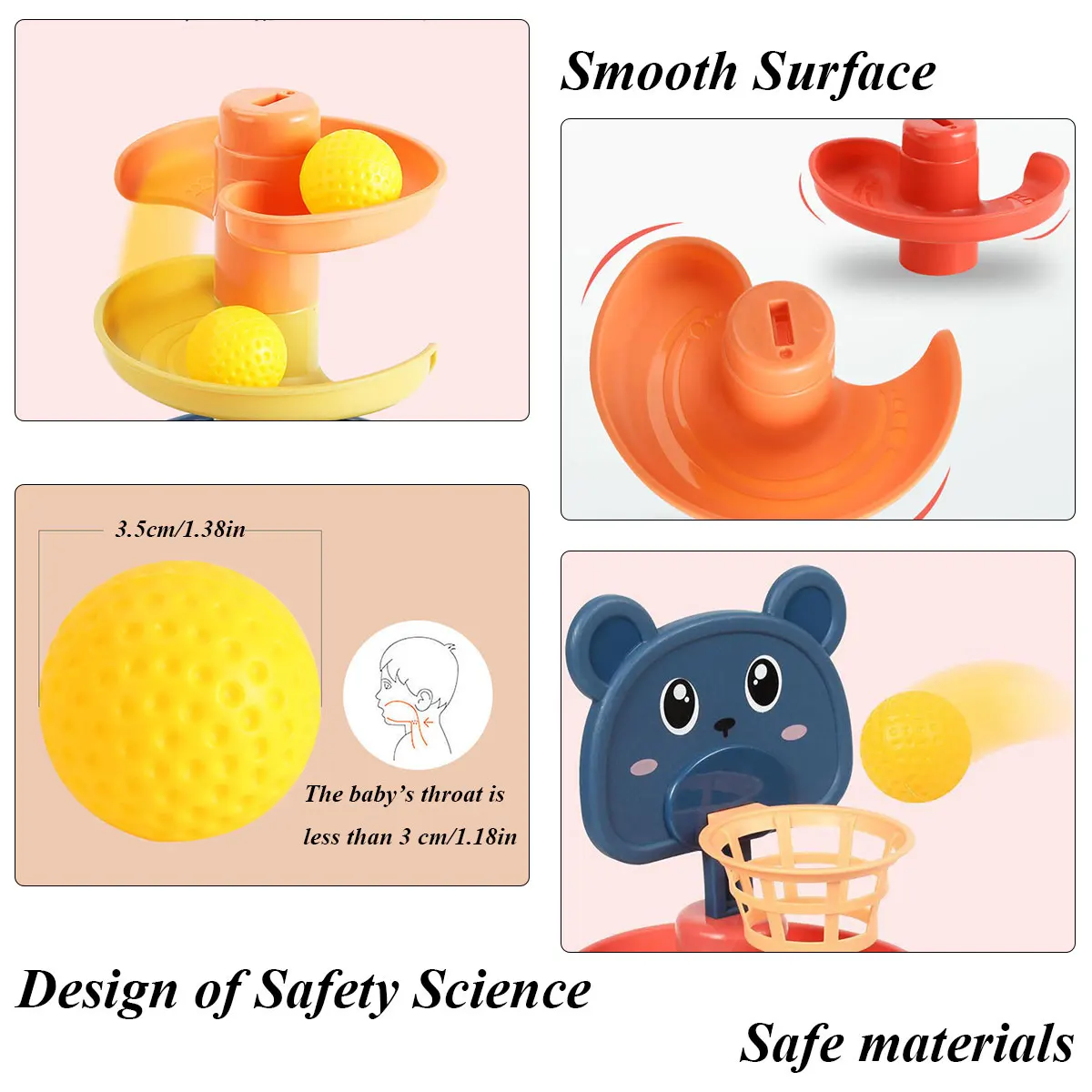 7 Layers Baby Track Rolling Ball Toy