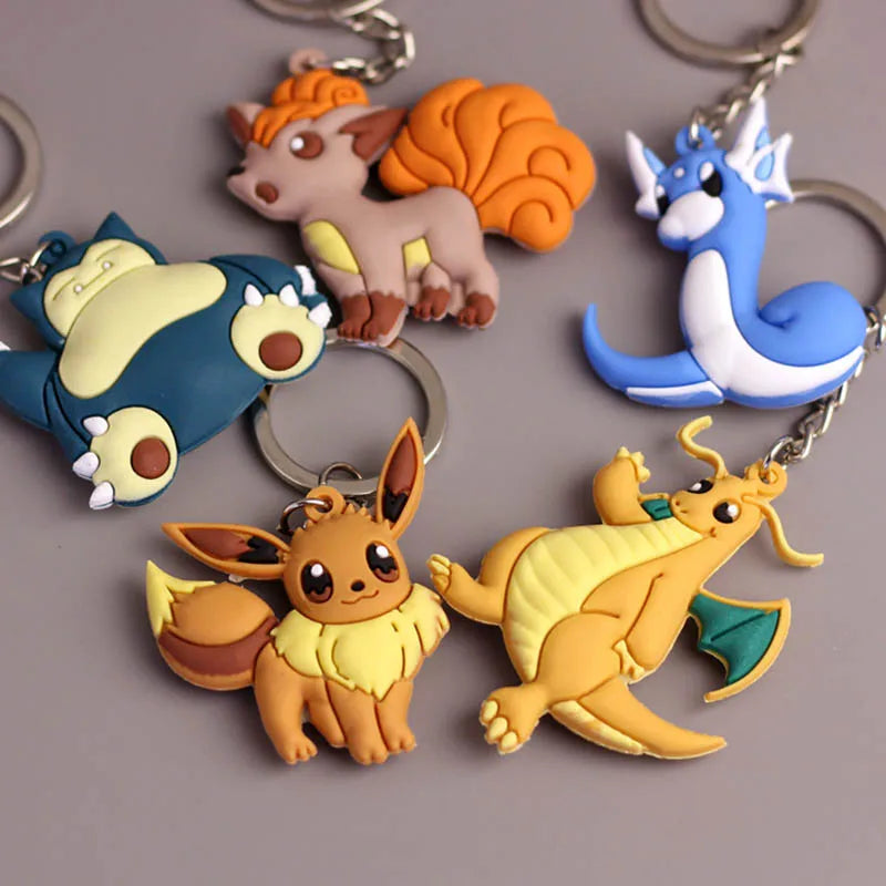 Pokemon Keychain Pikachu Anime Action Figure Toy