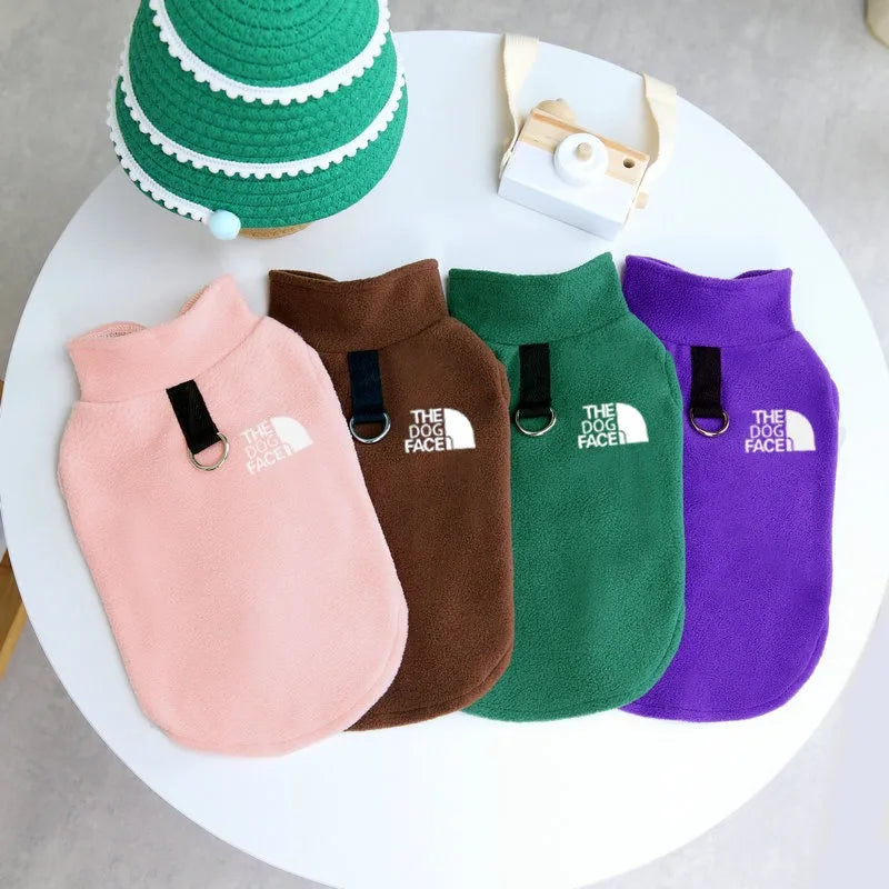 Pet Dog Clothes Autumn Winter Coat Fleece Warm Sweater