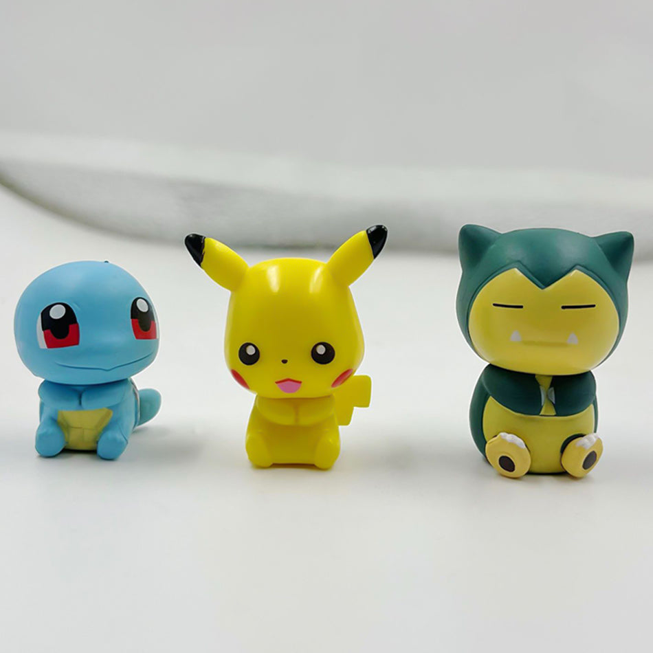 6pcs Pokémon Pikachu Anime Toys  Action Figure Toy
