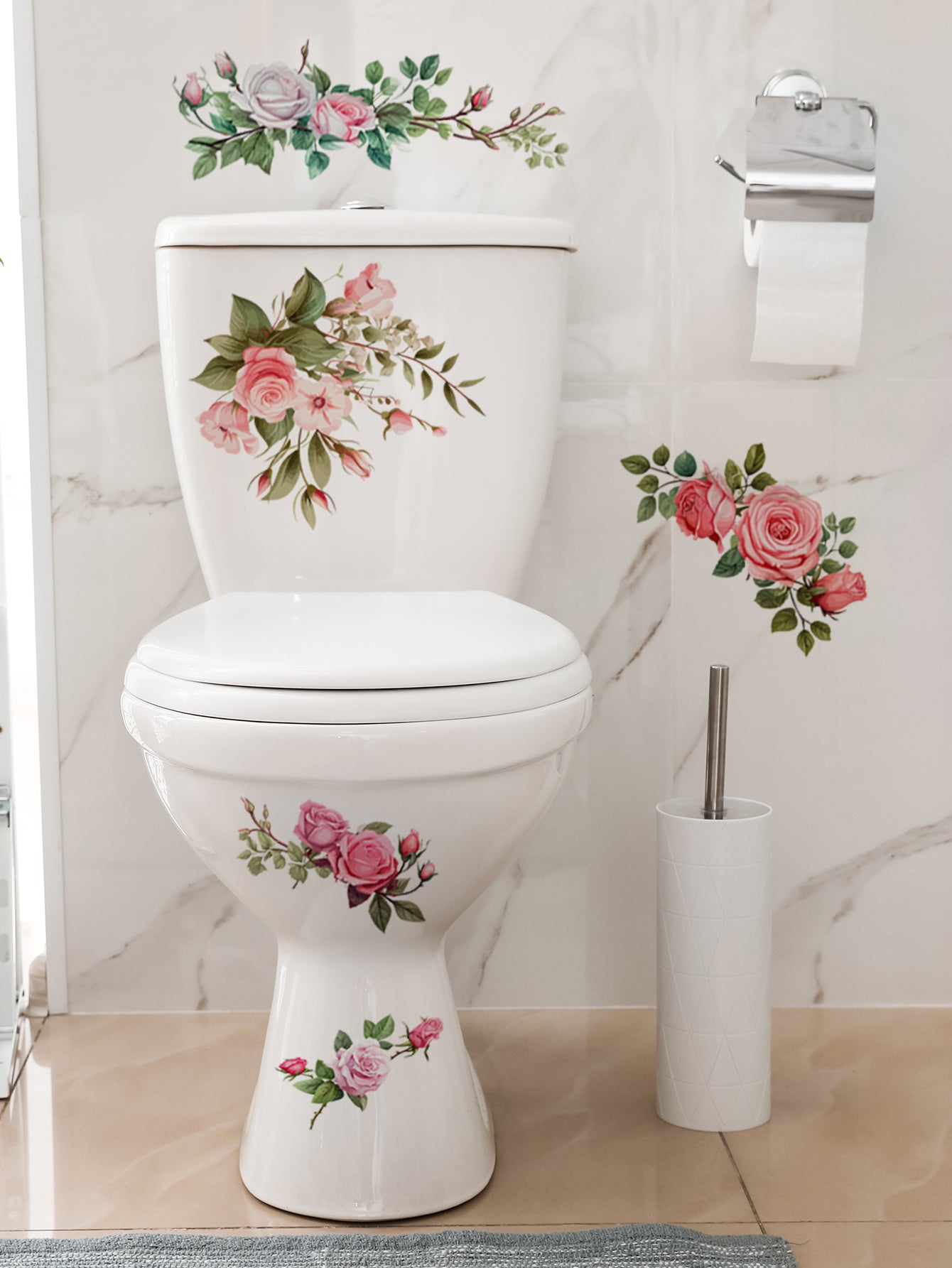 1PC, multi-color rose flower pattern waterproof