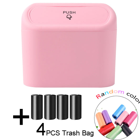 Portable Hanging Mini Car Trash Can, Wastebasket Trash Can
