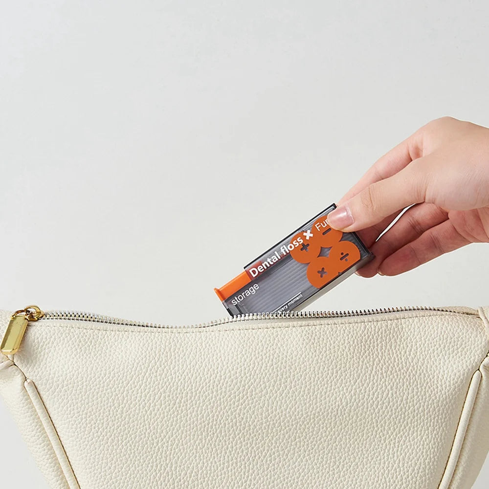 Portable Floss Dispenser Includes 10Pcs Floss