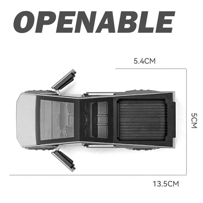 1:36 Tesla Cybertruck Alloy Car Model Diecasts Vehicles Toy